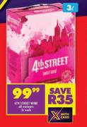 4th Street Wine All Variants-3L Each