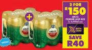 Amstel Premium Lager Beer-For 2 x 6 x 440ml