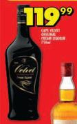 Cape Velvet Original Cream Liqueur-750ml