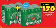 Heineken Premium Lager Beer-For 2 x 440ml