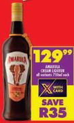 Amarula Cream Liqueur (All Variants)-750ml Each