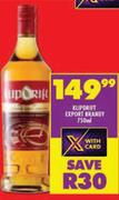 Klipdrift Export Brandy-750ml