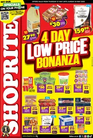 Shoprite KwaZulu-Natal : Low Price Bonanza (01 May - 04 May 2025)