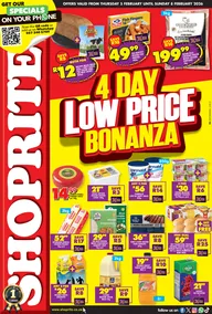 Shoprite KwaZulu-Natal : Low Price Bonanza (05 February - 08 February 2026)
