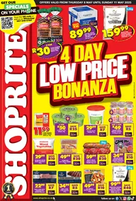 Shoprite KwaZulu-Natal : Low Price Bonanza (08 May - 11 May 2025)