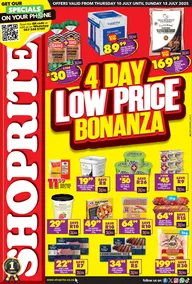Shoprite KwaZulu-Natal : Low Price Bonanza (10 July - 13 July 2025)