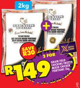 Grain Field Chickens Frozen Mixed Chicken Portions-For 2 x 2Kg