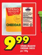 Spring Meadow Cheddar Cheese-Per 100g