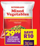 0Ritebrand Frozen Mixed Vegetables-1Kg