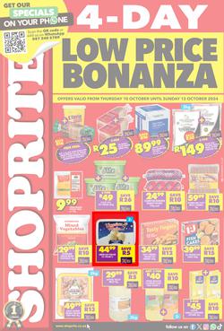 Shoprite KwaZulu-Natal : Low Price Bonanza (10 October - 13 October 2024), page 1