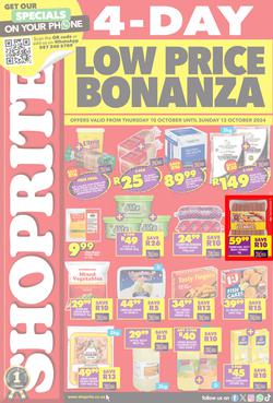 Shoprite KwaZulu-Natal : Low Price Bonanza (10 October - 13 October 2024), page 1