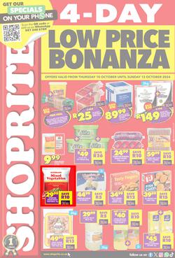 Shoprite KwaZulu-Natal : Low Price Bonanza (10 October - 13 October 2024), page 1