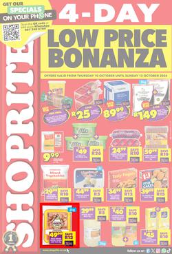 Shoprite KwaZulu-Natal : Low Price Bonanza (10 October - 13 October 2024), page 1