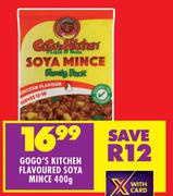 Gogo's Kitchen Flavoured Soya Mince-400g