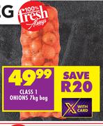 Class 1 Onions Bag-7Kg