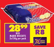  Risi marie Biscuits-3 x 150g Per Pack