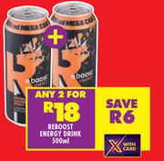 Reboost Energy Drink-For 2 x 500ml