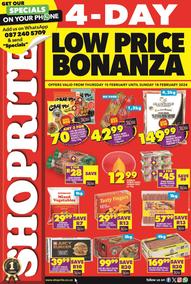 Shoprite KwaZulu-Natal : Low Price Bonanza (15 February - 18 February 2024)