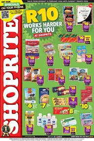 Shoprite KwaZulu-Natal : R10 Works Harder For You (16 February - 01 March 2026)