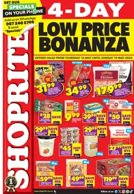 Shoprite KwaZulu-Natal : Low Price Bonanza (16 May - 19 May 2024)
