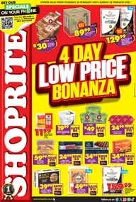 Shoprite KwaZulu-Natal : Low Price Bonanza (20 February - 23 February 2025)