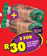 Sasko Premium Slices Brown Bread-For 2 x 700g
