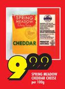 Spring Meadow Cheddar Cheese-Per 100g