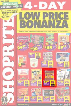 Shoprite KwaZulu-Natal : Low Price Bonanza (22 August - 25 August 2024), page 1