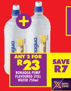 Bonaqua Pump Flavoured Still Water-For Any 2 x 750ml