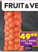 Class 1 Onions-7Kg Bag