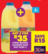 Spring Meadow Flacoured Dairy Fruit Blend-For Any 2 x 2Ltr