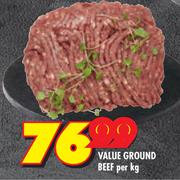 Value Grounded Beef-Per Kg