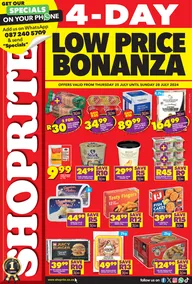 Shoprite KwaZulu-Natal : Low Price Bonanza (25 July - 28 July 2024)