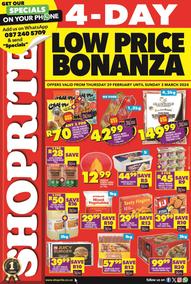 Shoprite Kwa-Zulu Natal : Low Price Bonanza (29 February - 03 March 2024)