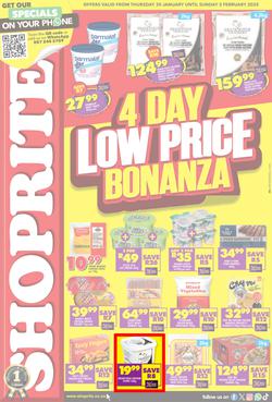 Shoprite KwaZulu-Natal : Low Price Bonanza (30 January - 02 February 2025), page 1