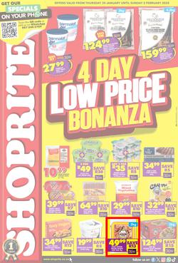 Shoprite KwaZulu-Natal : Low Price Bonanza (30 January - 02 February 2025), page 1