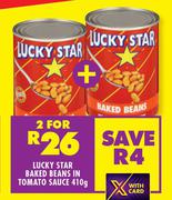 Lucky Star Baked Beans In Tomato Sauce-For 2 x 410g