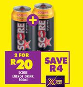 Score Energy Drink-For 2 x 500ml