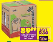 Parmalat Everfresh Long Life Milk-6 x 1L Per Pack