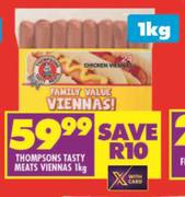 Thompsons Tasty Meats Viennas-1Kg