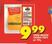 Spring Meadow Cheddar Cheese-Per 100g
