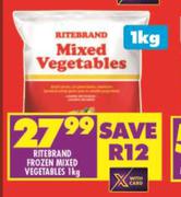 Ritebrand Frozen Mixed Vegetables-1Kg