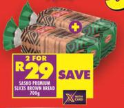 Sasko Premium Slices Brown Bread-For 2 x 700g