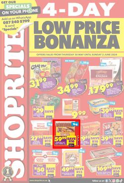 Shoprite KwaZulu-Natal : Low Price Bonanza (30 May - 2 June 2024), page 1