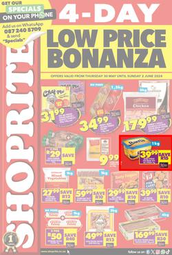 Shoprite KwaZulu-Natal : Low Price Bonanza (30 May - 2 June 2024), page 1