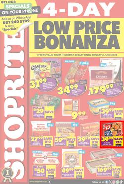 Shoprite KwaZulu-Natal : Low Price Bonanza (30 May - 2 June 2024), page 1