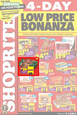 Shoprite KwaZulu-Natal : Low Price Bonanza (30 May - 2 June 2024), page 1