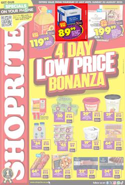 Shoprite KwaZulu-Natal : Low Price Bonanza (31 July - 03 August 2025), page 1