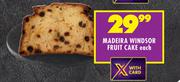 Madeira Windsor Fruit Cake-Each