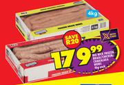 Big Nick Frozen Braai/Chicken/Chakalaka Wors-4Kg Each
